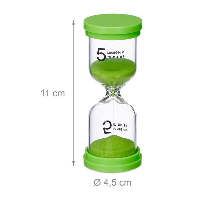 Acquista Set di orologi da tavolo con timer per clessidra a clessidra anni  '30 1/2/3/4/5 minuti