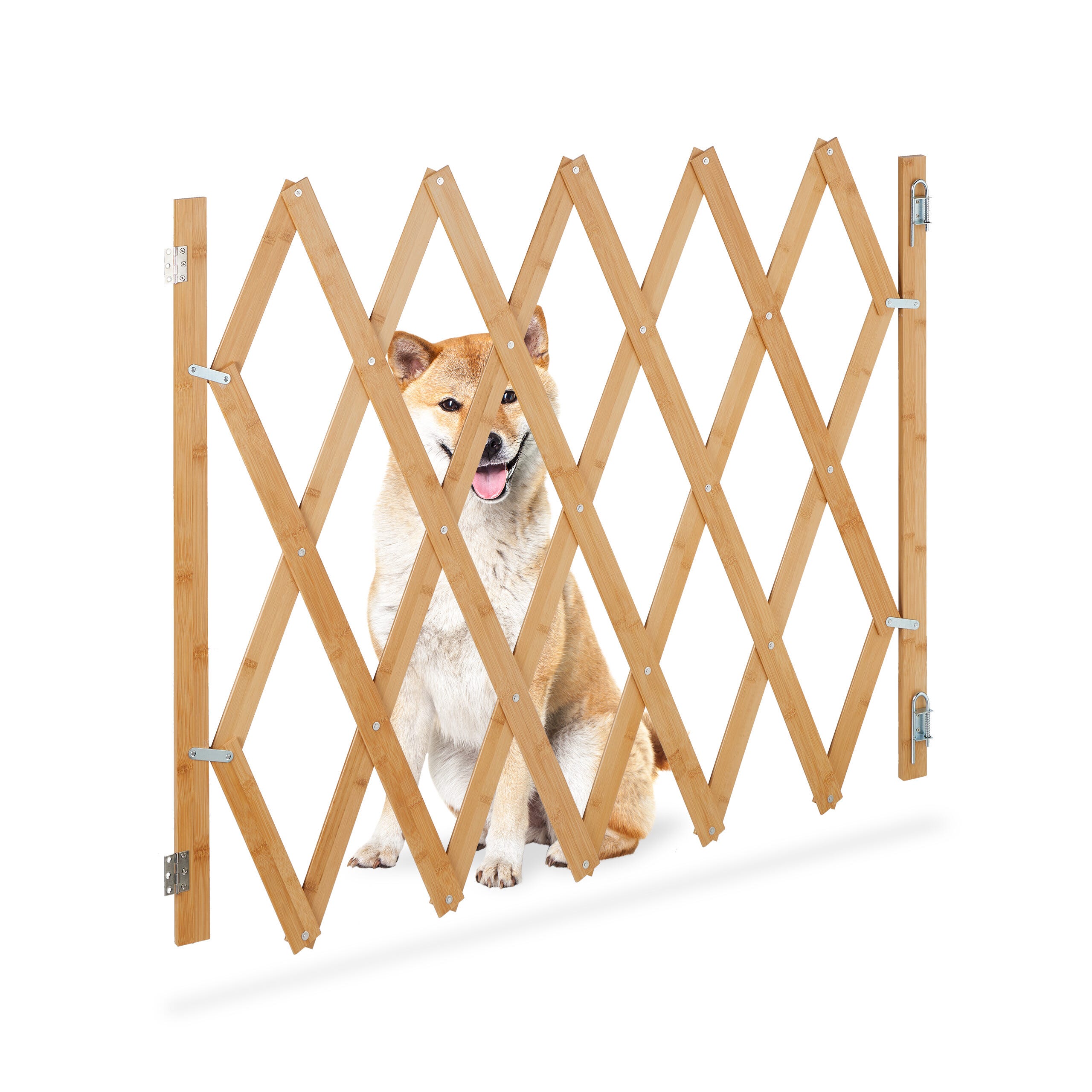 Relaxdays Barrière de sécurité pour chiens, jusqu'à 140 cm, 87