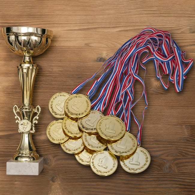 Medaille Enfant, 12 Pièces Médailles Or Argent Bronze, Médailles de Prix  Olympiques, Médaille Competition pour la Remise des Mé[114] - Cdiscount