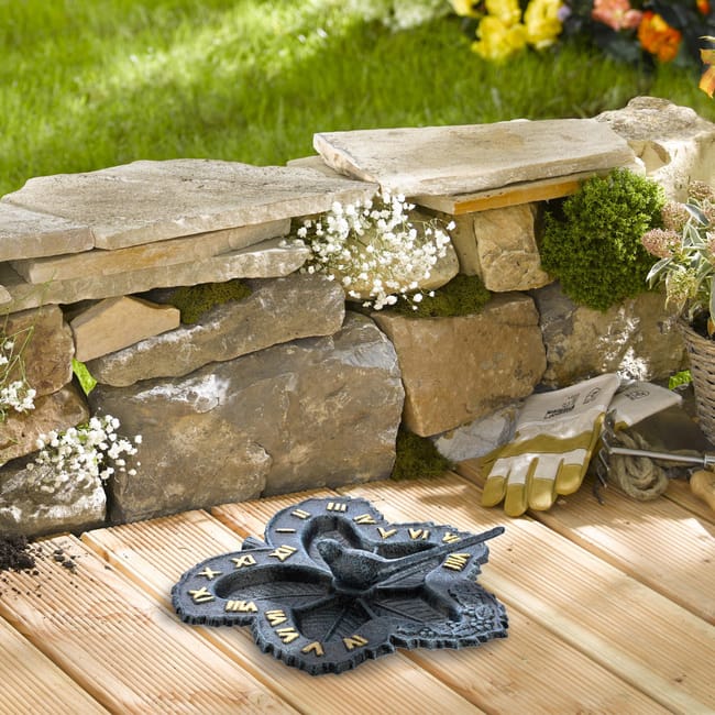 Relaxdays Meridiana Decorativa da Giardino Design Antico Ghisa