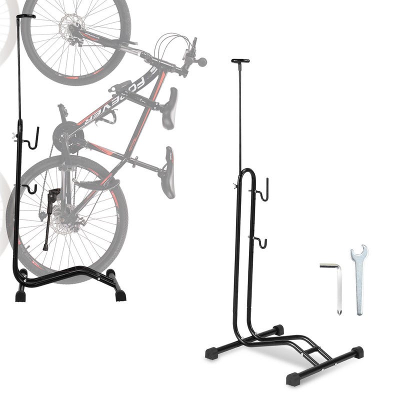 Vélo support vélo pour deux vélos mur et sol - Conforama