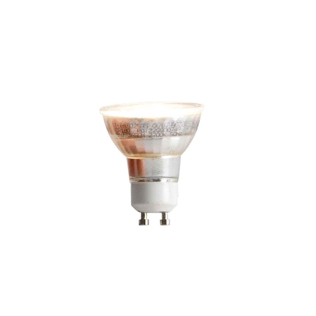 Lampe LED GU10 dimmable 5W 365 lm 2700K Leroy Merlin