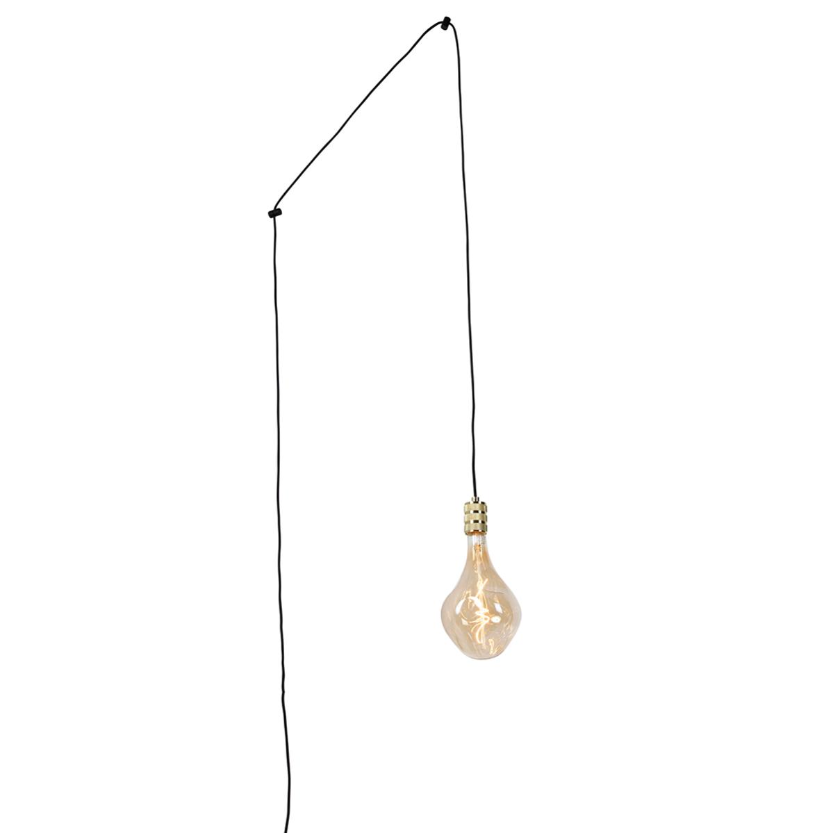 Set Lampada A Sospensione 400 Cm Con Cavo Regolabile E 2 Applique In Alluminio Color Bronzo - Foto 9