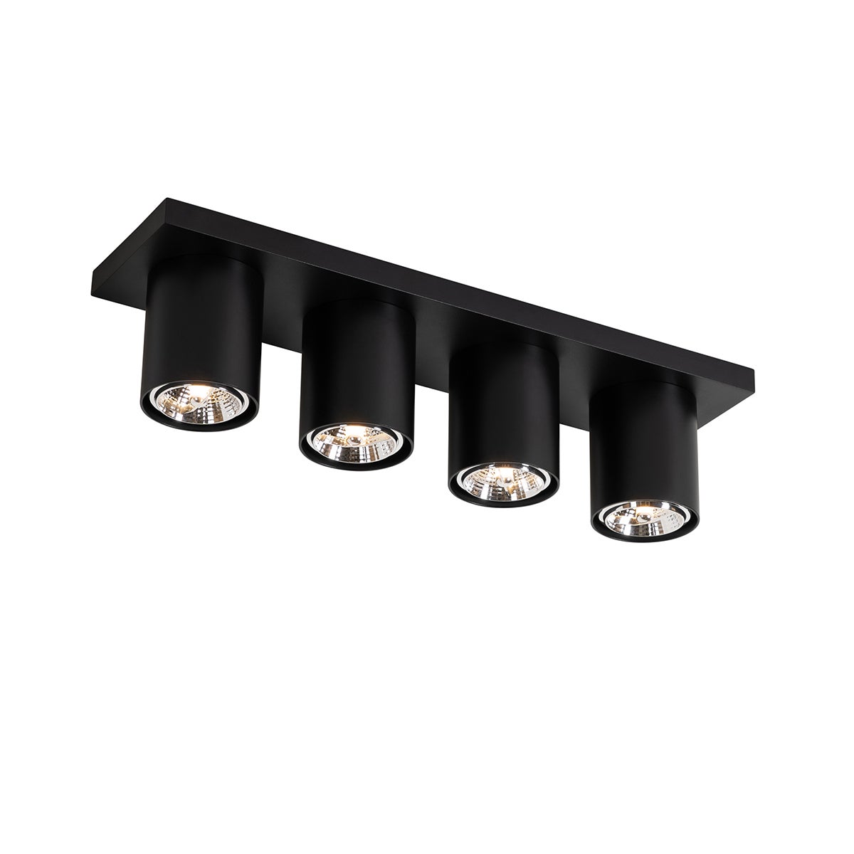 Faretto Da Soffitto Moderno Nero A Luci Tubo Leroy Merlin