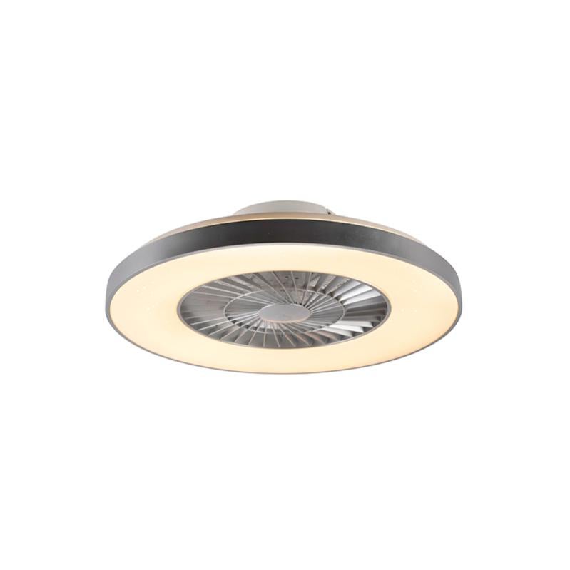 Ventilatore da soffitto, Tube Silver, 132 cm, noquel/ argento/ faggio