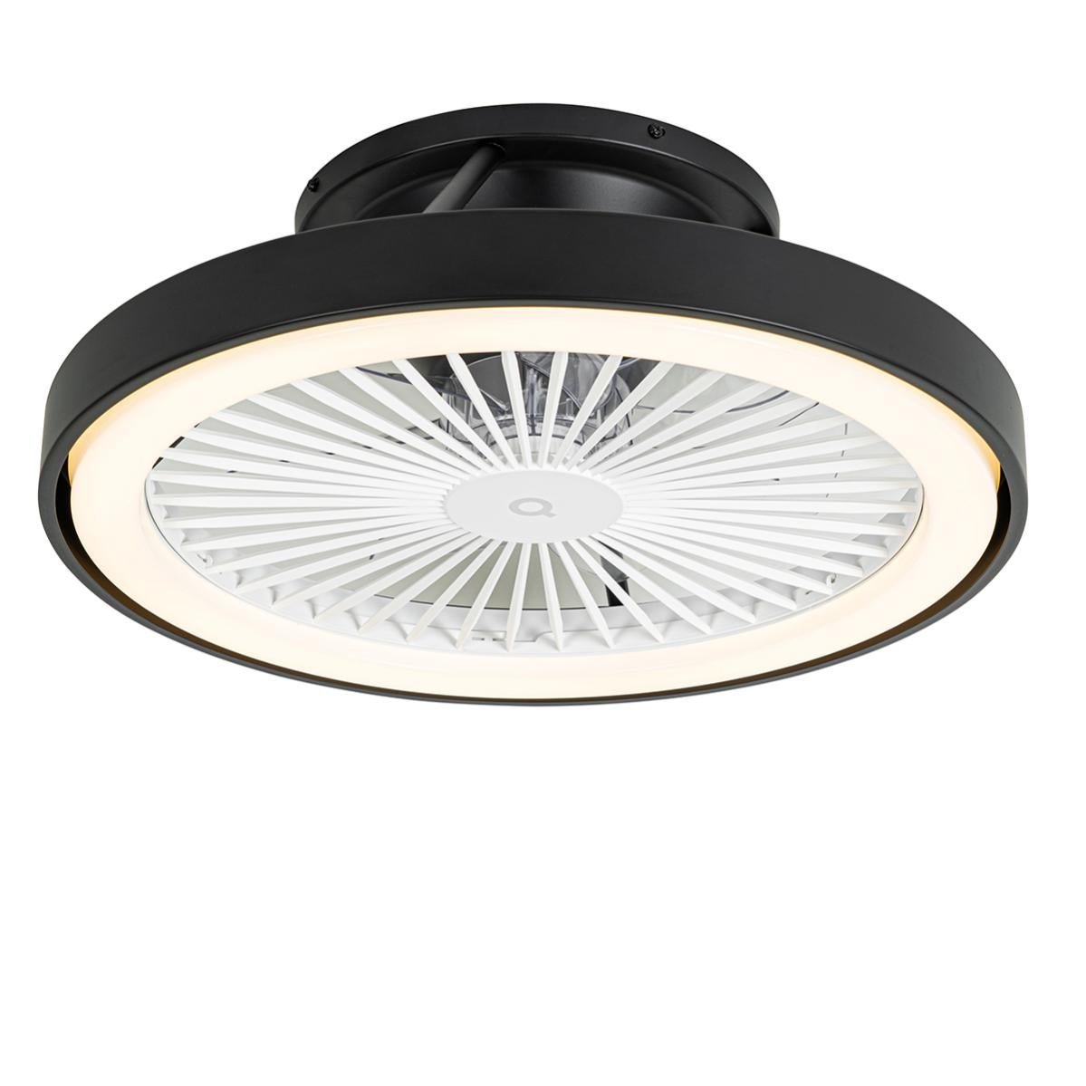 Ventilatore da soffitto da 42 pollici con luce e telecomando, lampada ventilatore da soffitto dimmerabile intelligente, ventilatore da soffitto con lampadario con illuminazione a LED per camera da