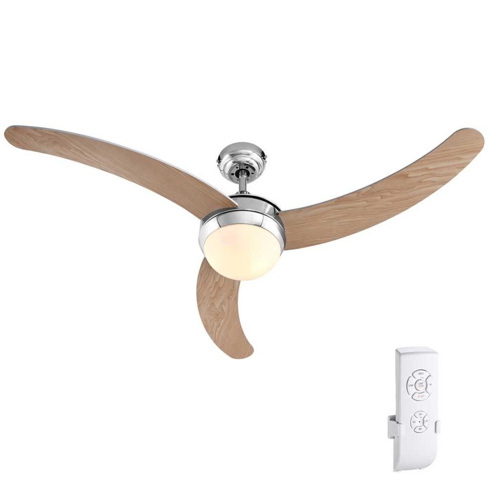 Reiga Ventilatore Da Soffitto 91cm Con Luce LED Dimmerabile E Telecomando - Motore DC Silenzioso, Reversibile Estate/Inverno, Bianco Oro