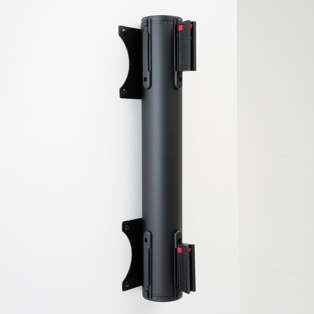 Danieli store | soporte de pared con doble cinta extensible hasta 3 mt | doble cinta retractil negra 3 mt