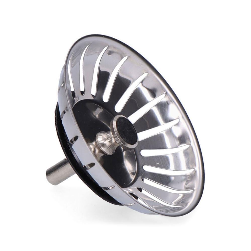 2 Filtri Per Lavandino In Acciaio Inox – Diametro 11 Cm – A Rete Con Drenaggio Rapido
