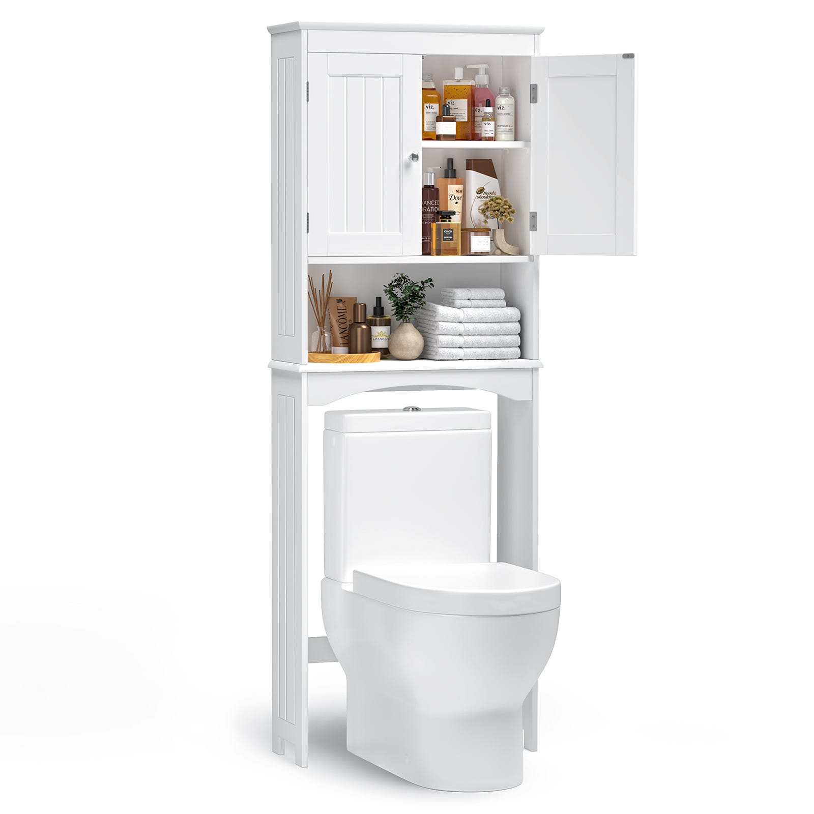 Meuble WC meuble dessus toilettes style cosy bambou, Leroy Merlin
