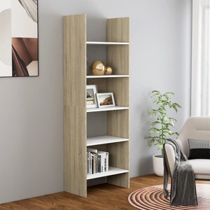 Libreria 60x35x180 cm in Legno di Mango Grezzo e Ferro