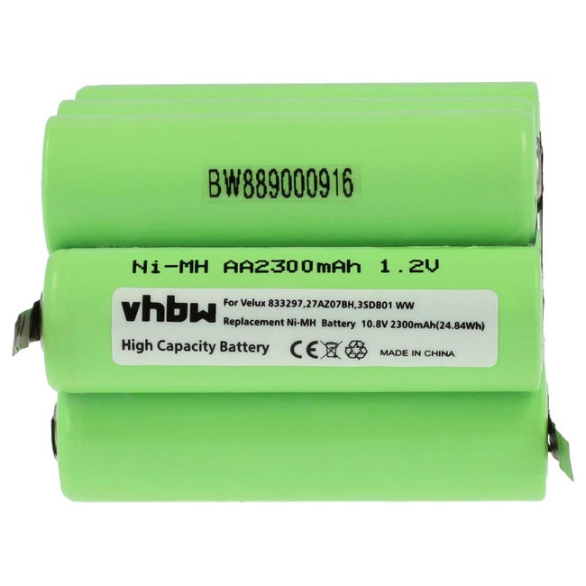 Lot 3 Batteries Vhbw 800 MAh 2,4 V NiMH – Remplacement BT-694, BT284342, BT-800, BT8300, BY0929 Pour Téléphones Fixes Sans Fil