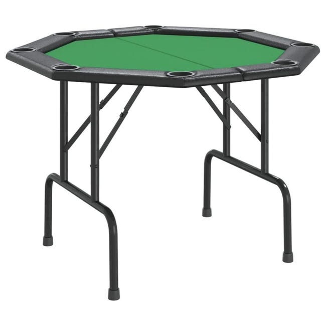 Table de poker pliable, table de casino pour 8 joueurs de 1220 mm avec rails rembourrés et porte-gobelets, table de jeu octogonale portable avec Table de poker pliable, table de casino pour 8 joueurs de 1220 mm avec rails rembourrés et porte-gobelets, table de jeu octogonale portable avec