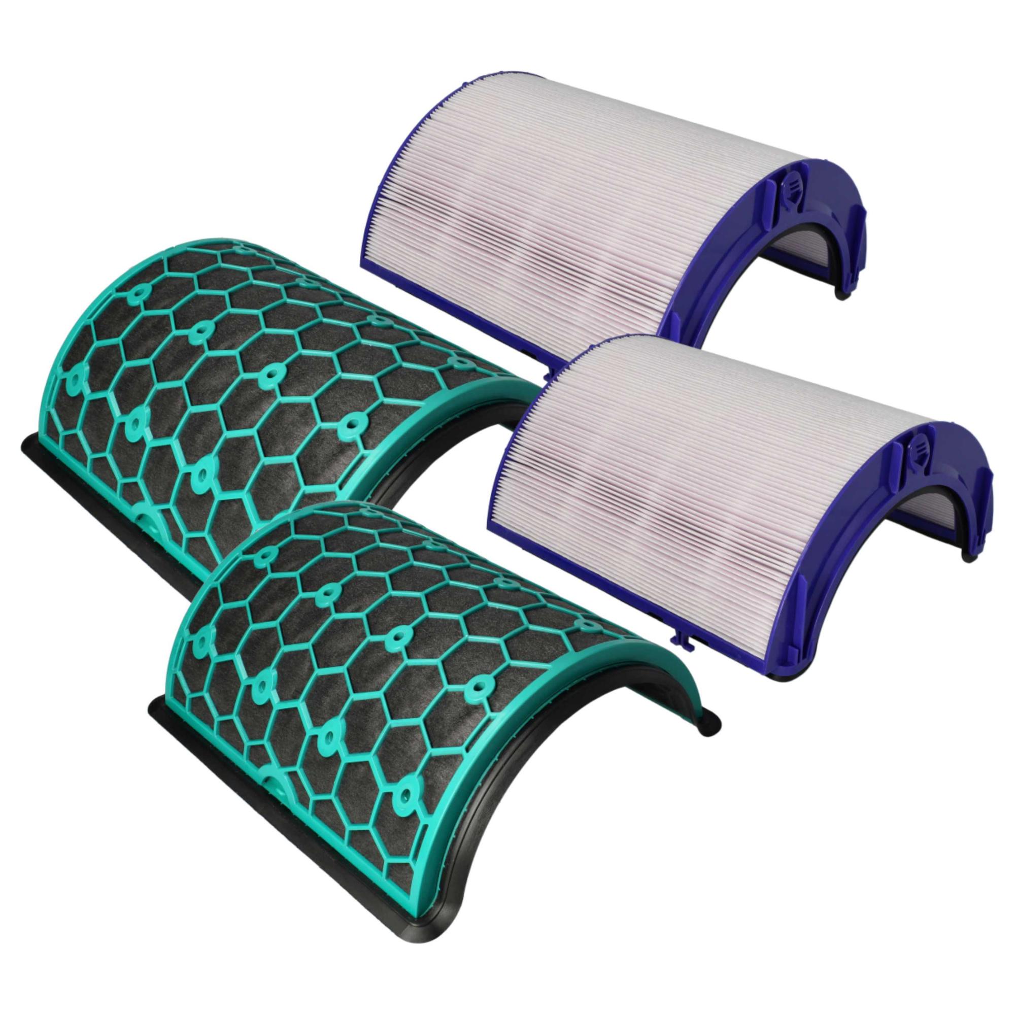 Vhbw 2 X Luchtverfrisser Compatibel Met Medion MD10171 Luchtreiniger Combifilter Voorfilter Hepa Actieve Kool 1584131087