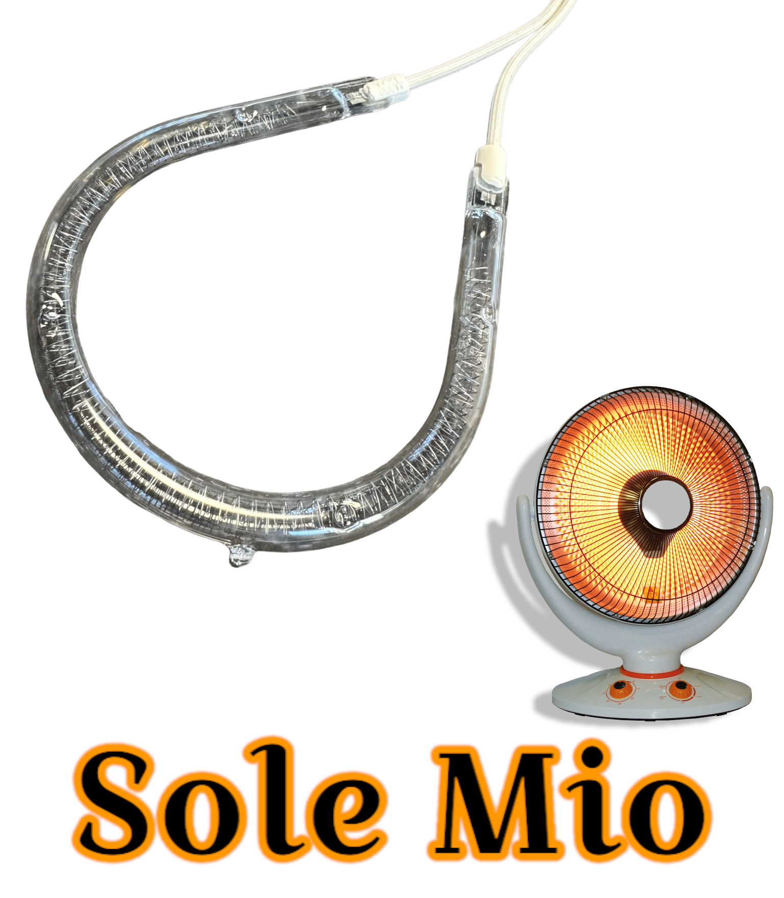 STUFA ALOGENA NIKLAS SOLE MIO 2 livelli 500/1000 Watts con timer - Savarese  Carmine