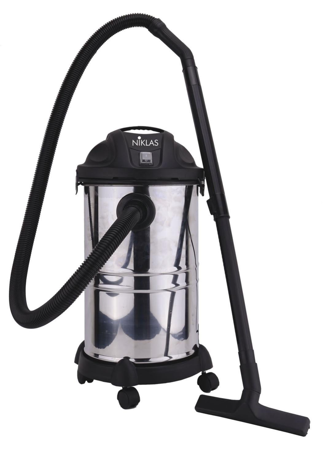 Bidone aspiratutto aspiracenere solidi e liquidi acciaio Inox Lt. 30 ...
