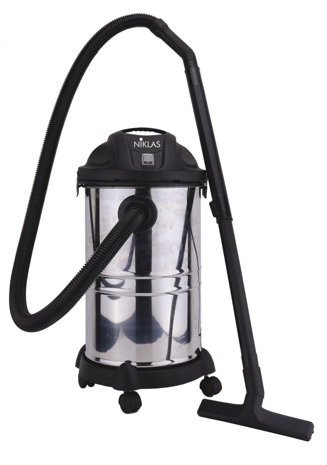 Bidone aspiratutto aspiracenere solidi e liquidi acciaio Inox Lt. 30 ...