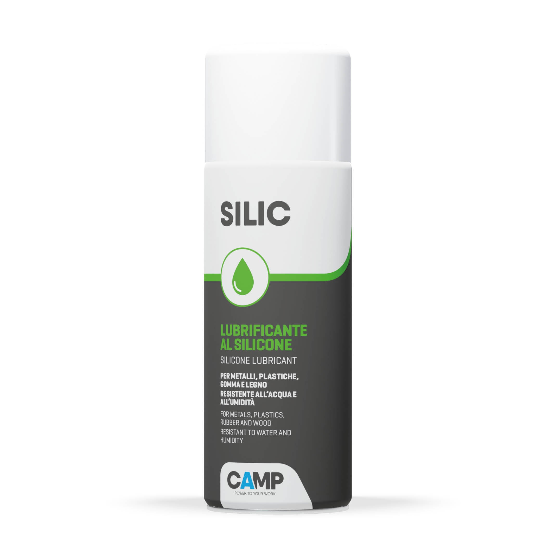 CAMP SILIC, Lubrificante al silicone, Protettivo, Anti-adesivo,  Idrorepellente, Lucidante, Isolante, Scivolante, Pack 6x400ml