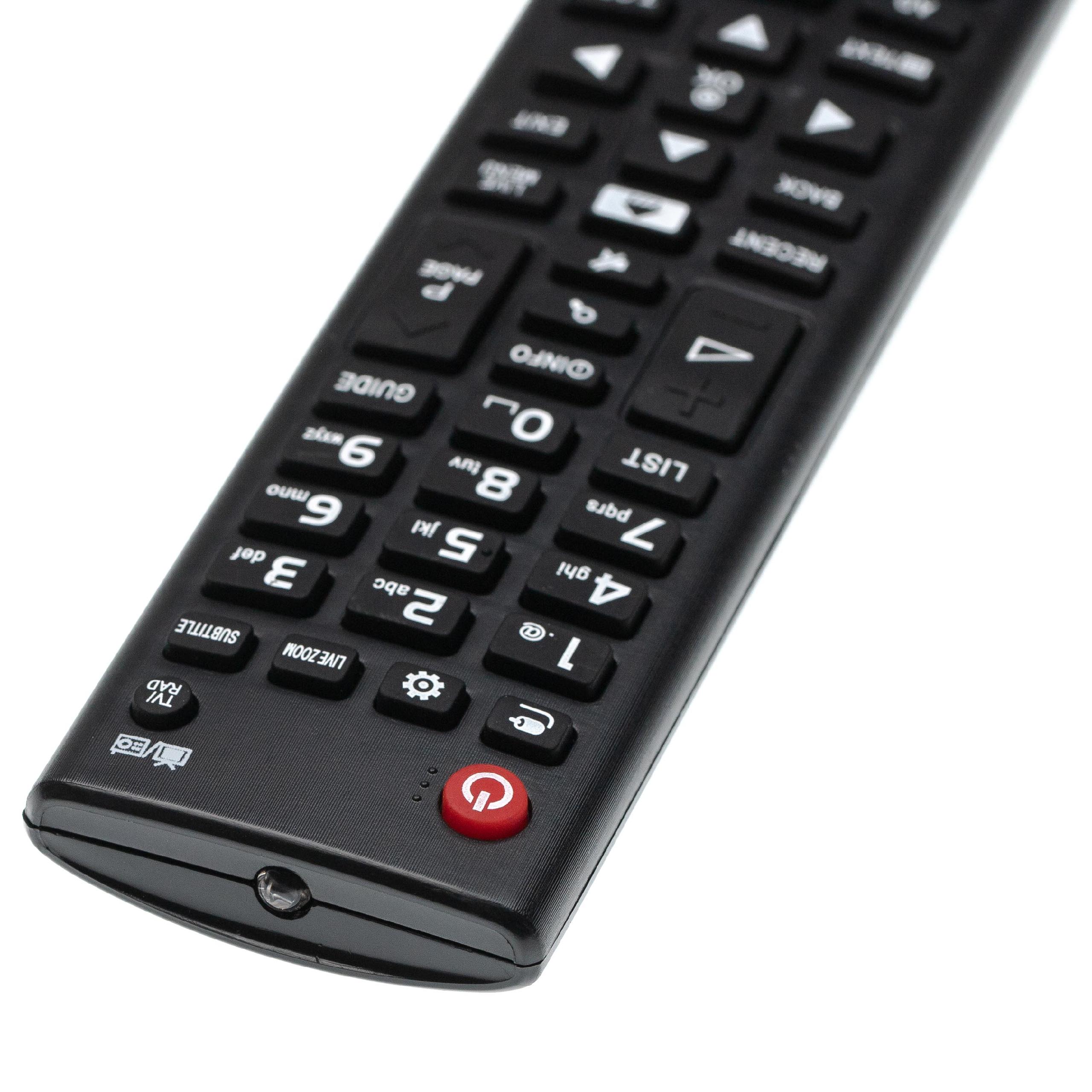 Vhbw telecomando di ricambio compatibile con LG 49LB5550, 49LH510V,  49LH513V, 49LH541V, 49LH590, 49LH590V, 49LH604 TV, televisione