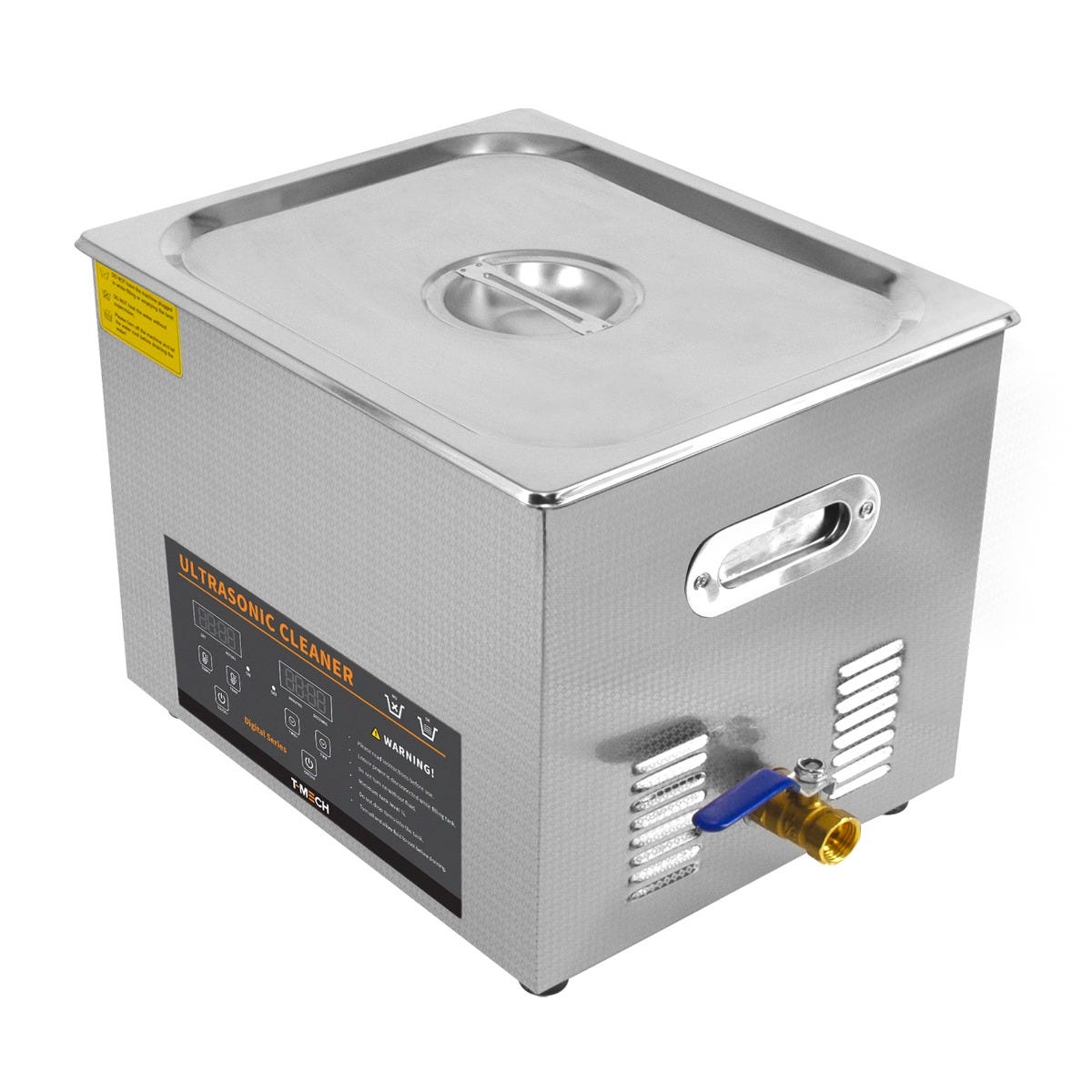 Pulitore d ultrasuoni 15L professionale commerciale in acciaio inox bagno  di pulizia 1-30 minuti timer 0-80 ° C