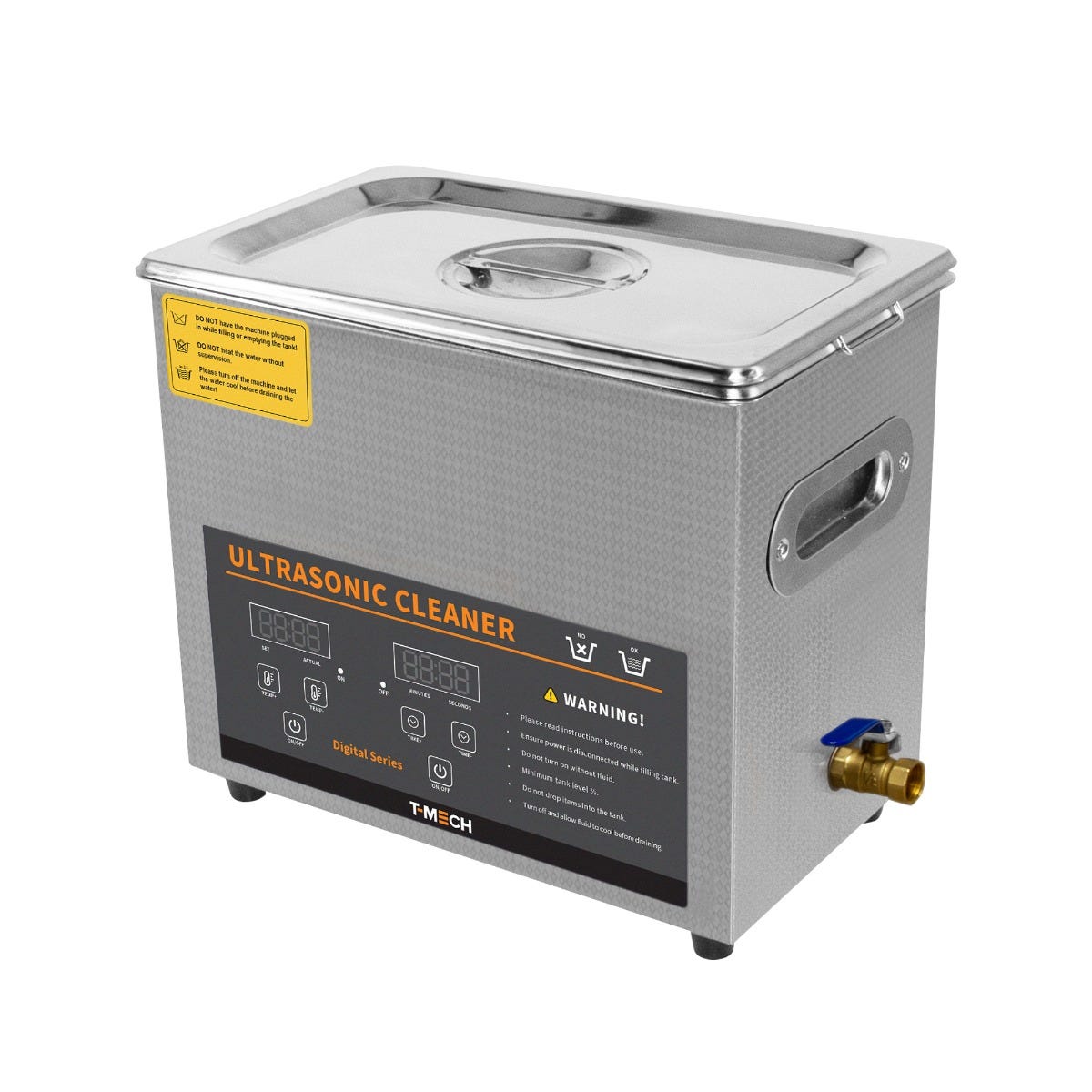 Nettoyeur Ultrasonique Nettoyage à Ultrasons 6L - Bijoux Lunettes Disques  Outils - 240V Température 0 à 80°C Chauffage 