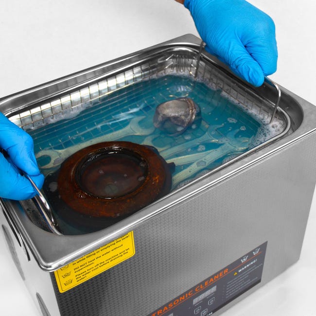 Pulitore ad ultrasuoni 30L professionale commerciale in acciaio inox bagno  di pulizia 1-30 minuti timer 0-80 °C