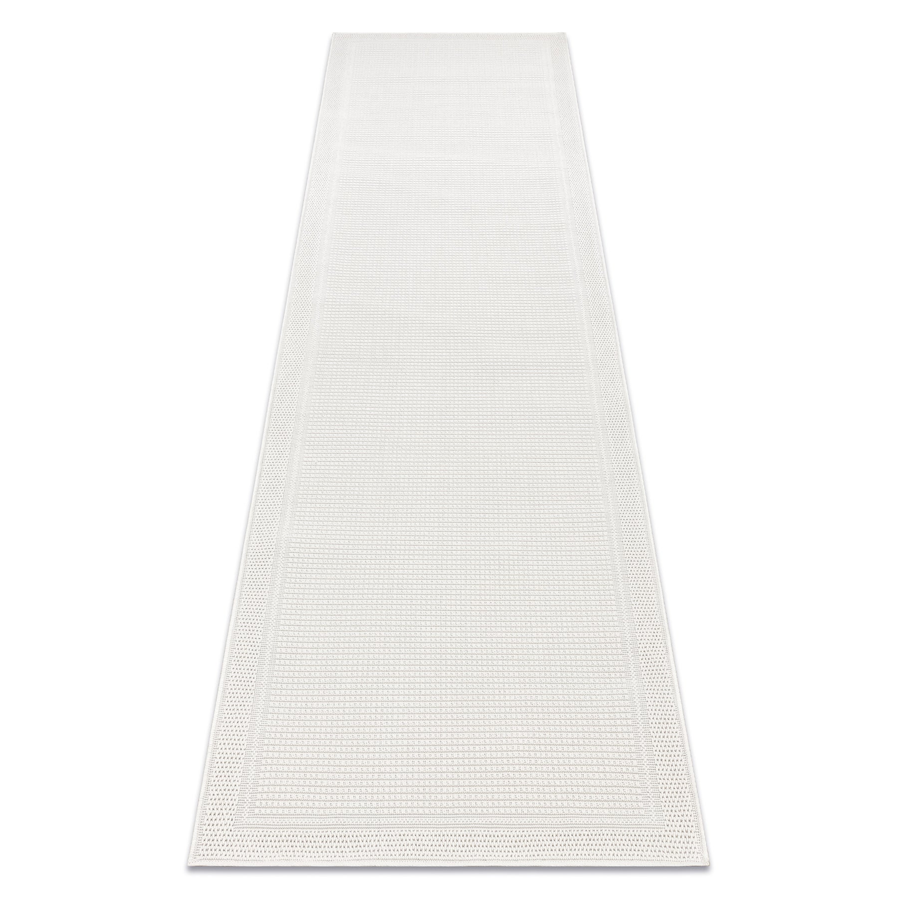 Tapis De Couloir TIMO 5979 SIZAL Extérieur Cadre Blanc 80x300 Cm ...