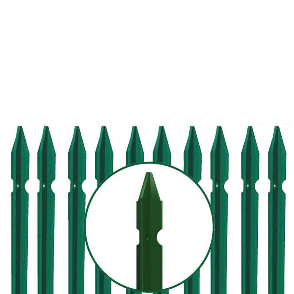 10pz Paletto Per Recinzioni Plastificato Verde H Cm.250 Mm.30x30x3 Cod - Foto 4