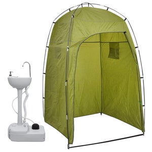 Relaxdays Tenda Doccia da Campeggio, Spogliatoio per Giardino, Pop-Up,  Cabina WC da Spiaggia, 240x160x154 cm, Mimetico