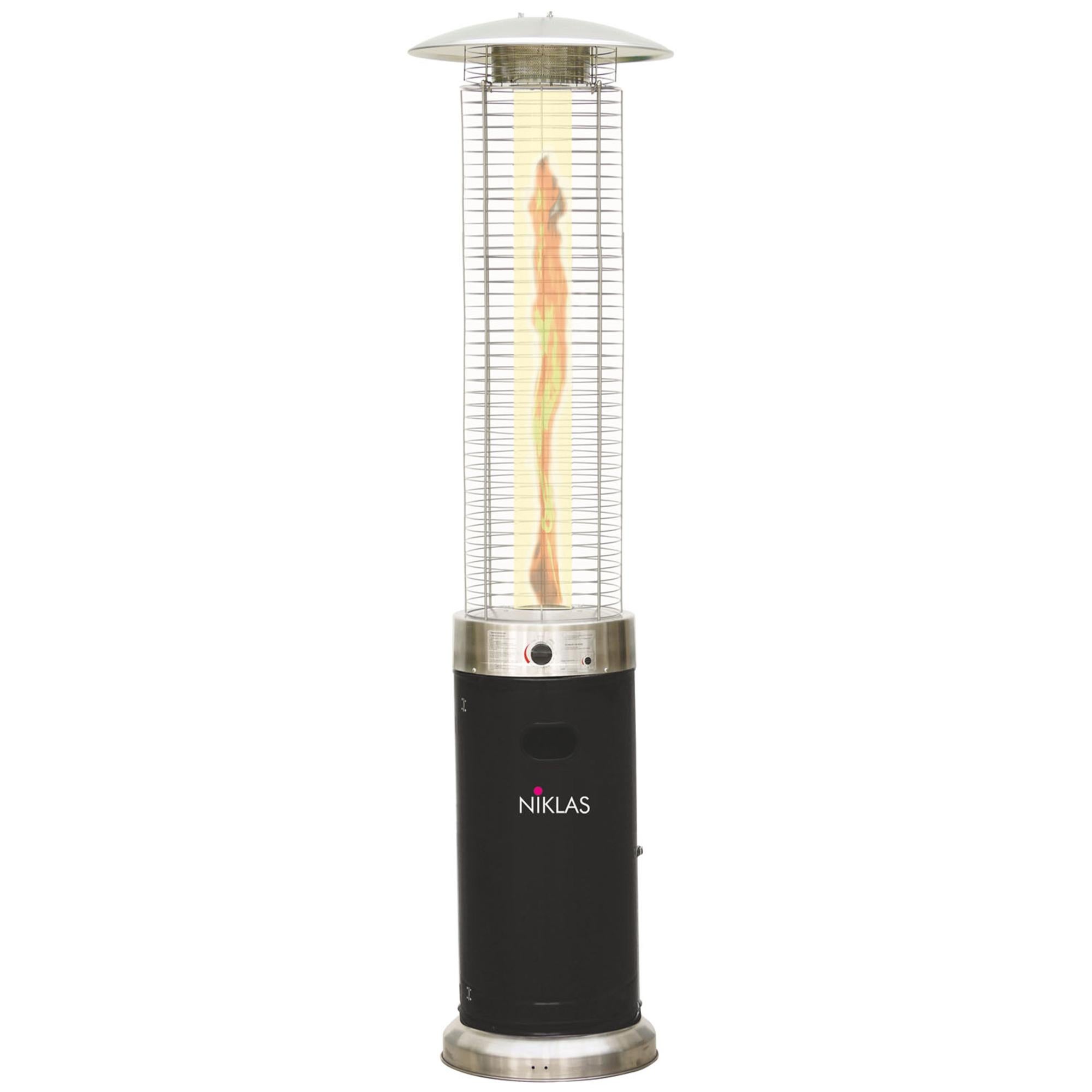 Stufa A Gas Piramide Termopatio Niklas 13 KW - Design Fungo Per Esterno, Riscalda 25 Mq