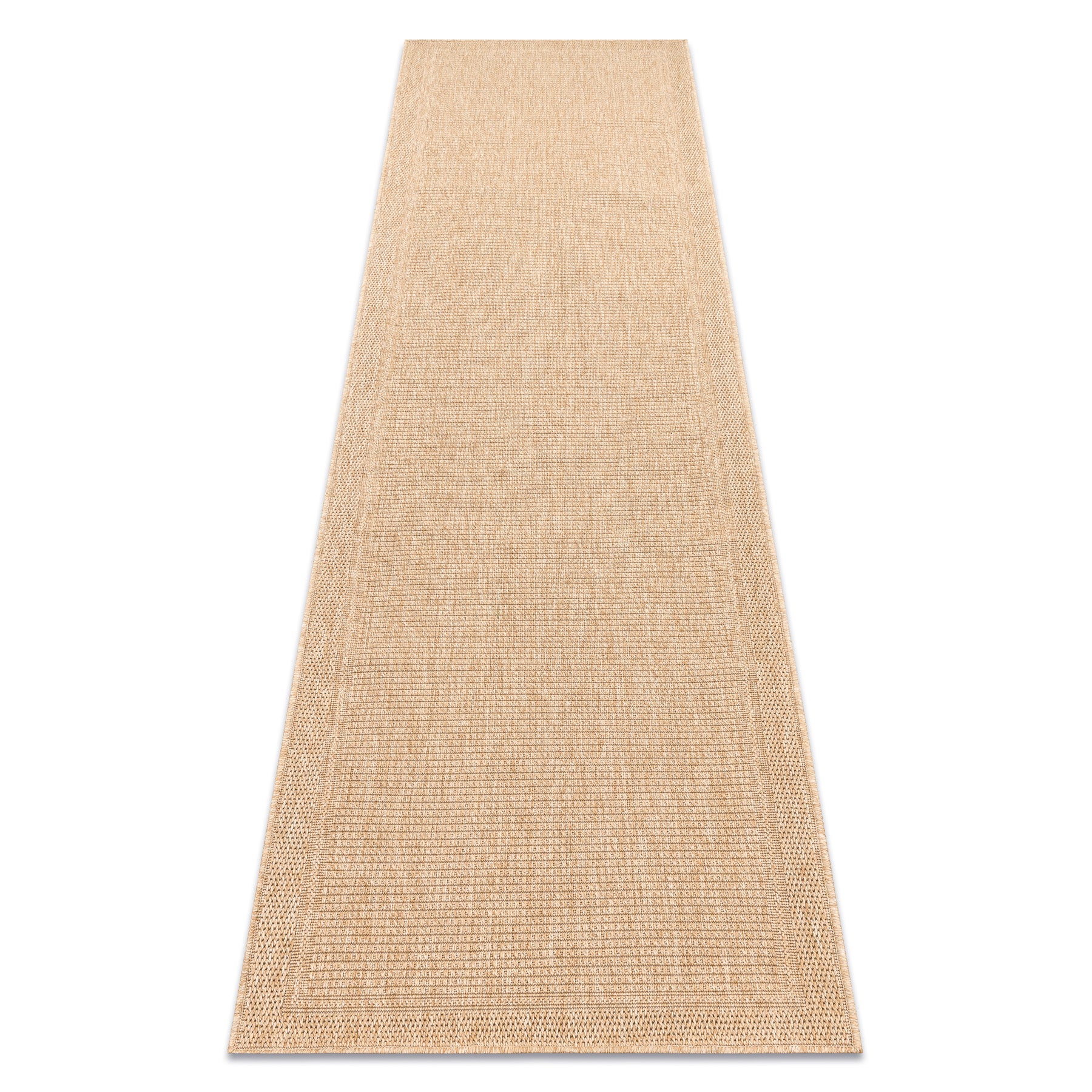 Tapis, Tapis De Couloir TIMO 5979 SIZAL Extérieur Cadre Beige Foncé ...