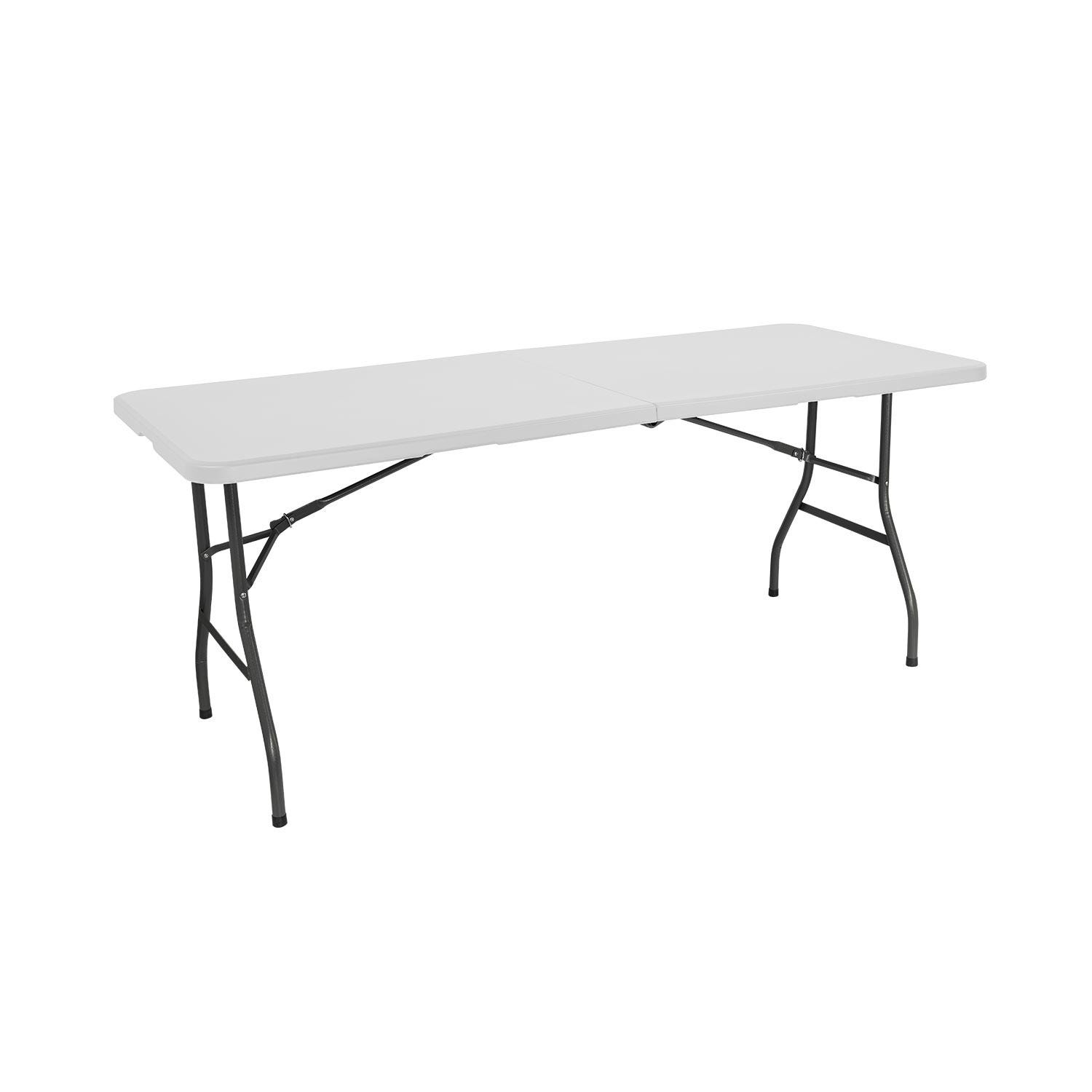 MIO, Table pliante pour fête, L:P 183 x 76 cm, Blanc