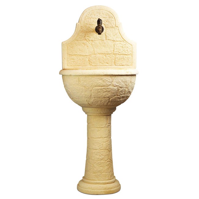 Fontana Da Giardino In Cemento Bianco Color Nocciola - Stile Imperiale! - Foto 1