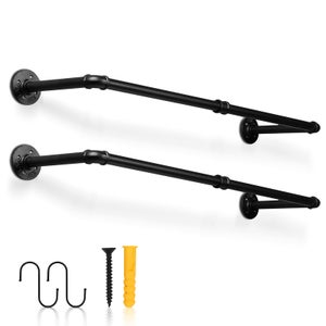 Asta appendiabiti 90 cm Set di 2 aste appendiabiti per armadi con portata  fino a 65 kg