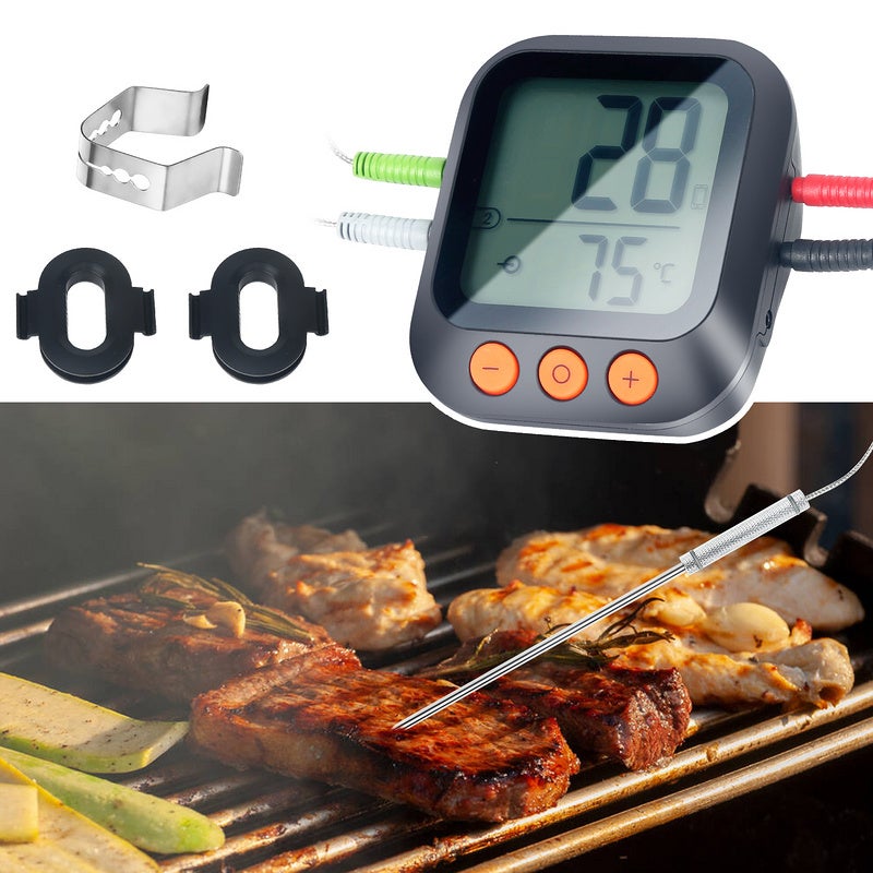 Thermomètre de cuisson viande Cuisine BBQ Ecran LCD Sonde (Pile