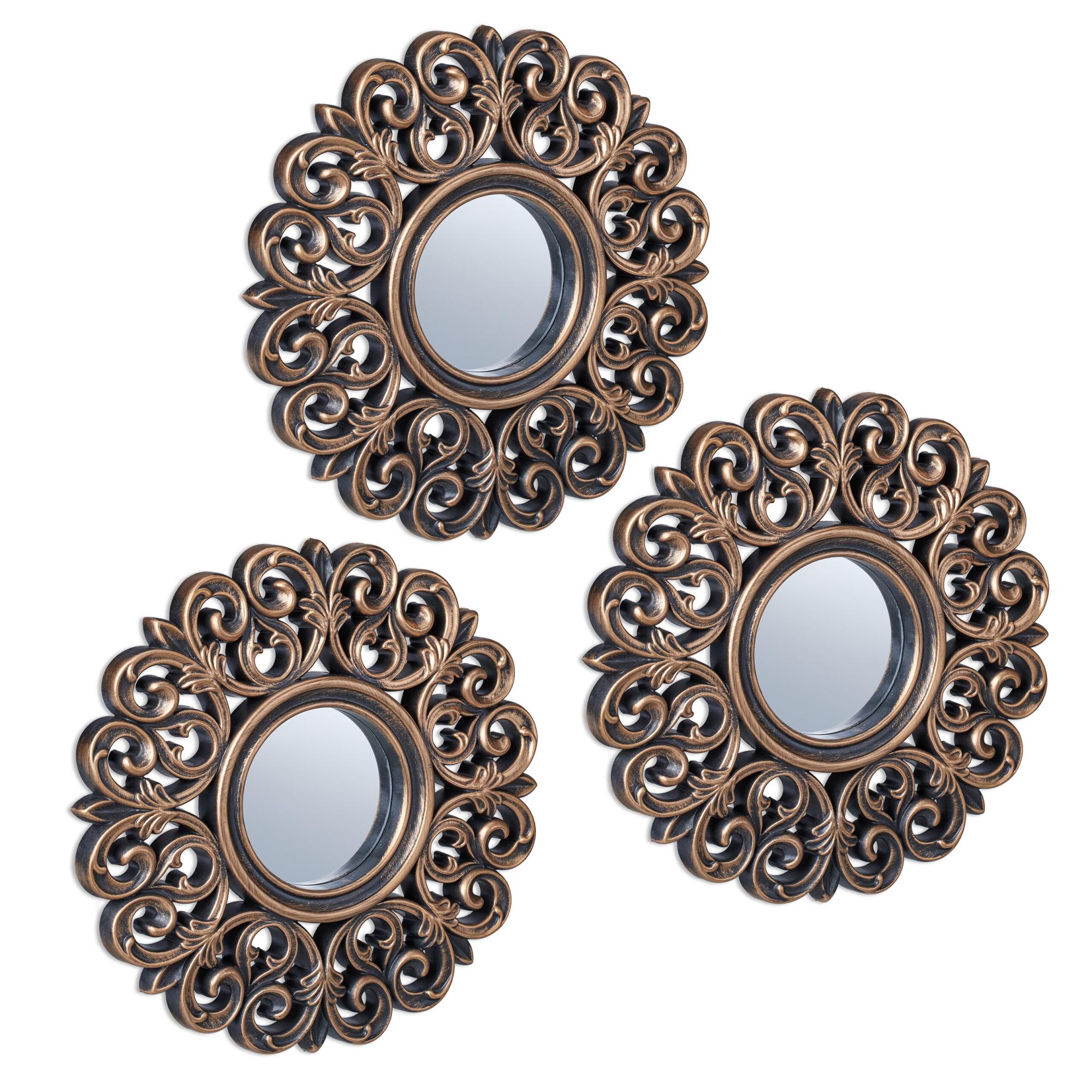 Specchi Rotondi Acrilico Autoadesivi | 6 Pezzi 15cm - Decorazione Parete Senza Cornice