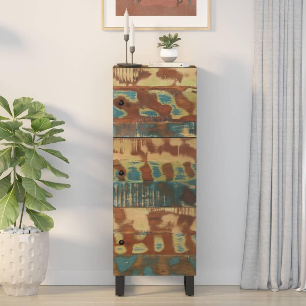 Mobile Porta Giradischi vidaXL 121x38x48 cm in Legno di Recupero