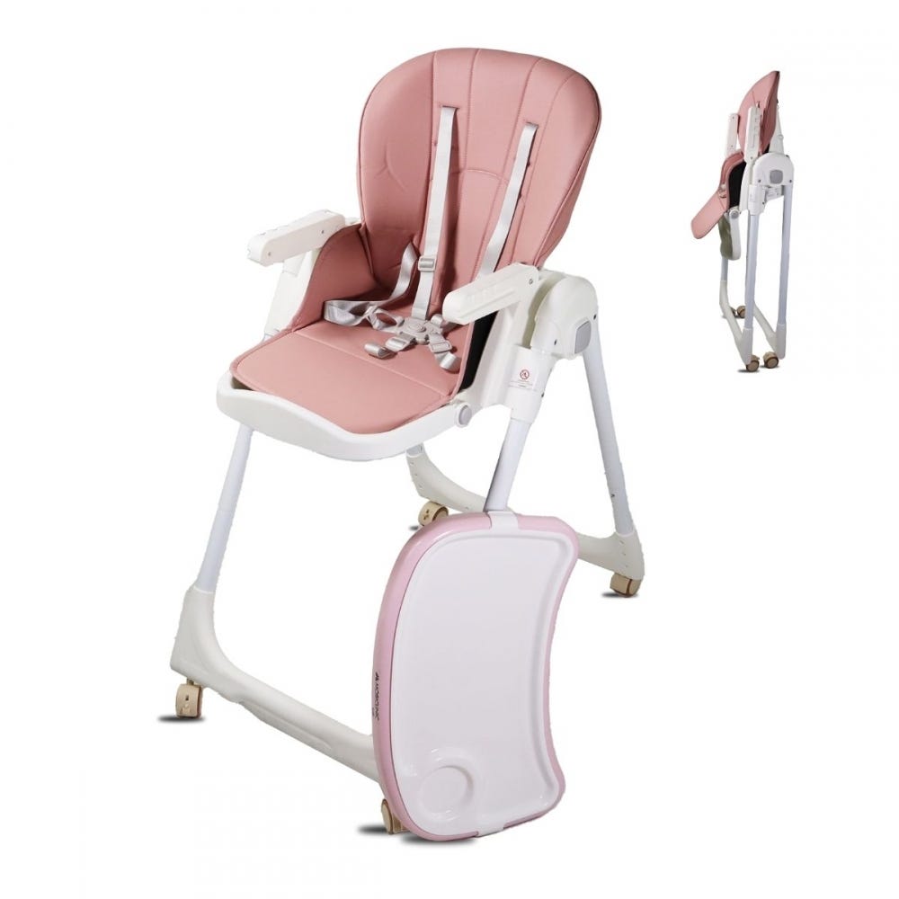 Mobiclinic Trona para bebé Extraplegado Convertible en silla alta Simba  Arnés con 5 puntos de sujeción Ruedas con frenos
