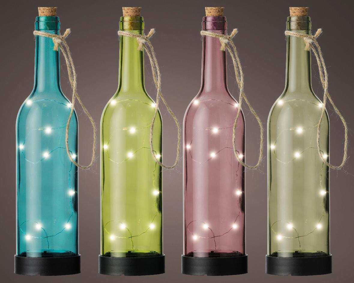 4 Cubetti Luminosi Solari Da Giardino OYAJIA – Vetro, LED Caldo, Sensore Crepuscolare - Foto 2
