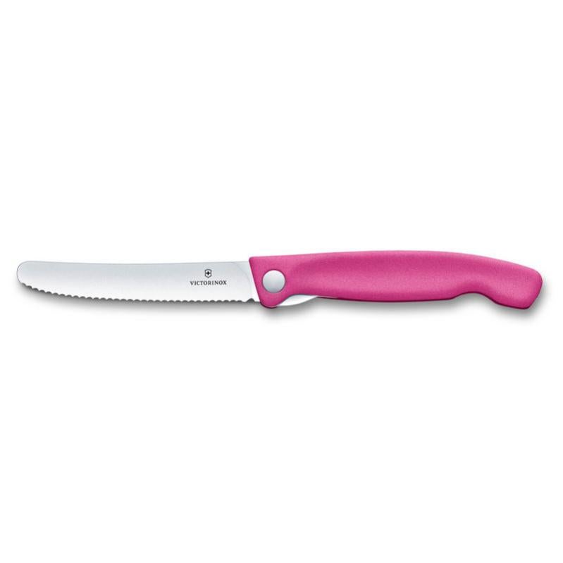 Set Coltelli Da Cucina Justup Fiore Rosa | 5 Pezzi In Acciaio Inox + Supporto Acrilico | Lama Antiaderente E Manico Antiscivolo | Regalo Per Lei