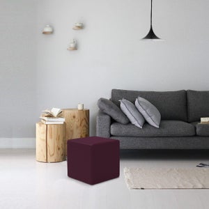 Letto pieghevole Ancilla, Pouf trasformabile in letto singolo, 100% Made in  Italy, Pouf in tessuto da soggiorno, Cm 80x80h45, Panna