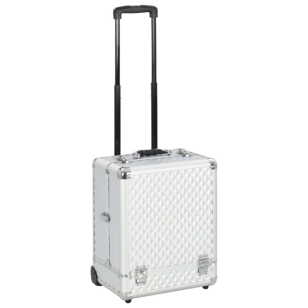 Valigia completa in alluminio da 73,7 cm Check in Premium Spinner Case - Argento