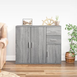 VidaXL Credenza Rovere Sonoma 91x29,5x75 cm in Legno Multistrato