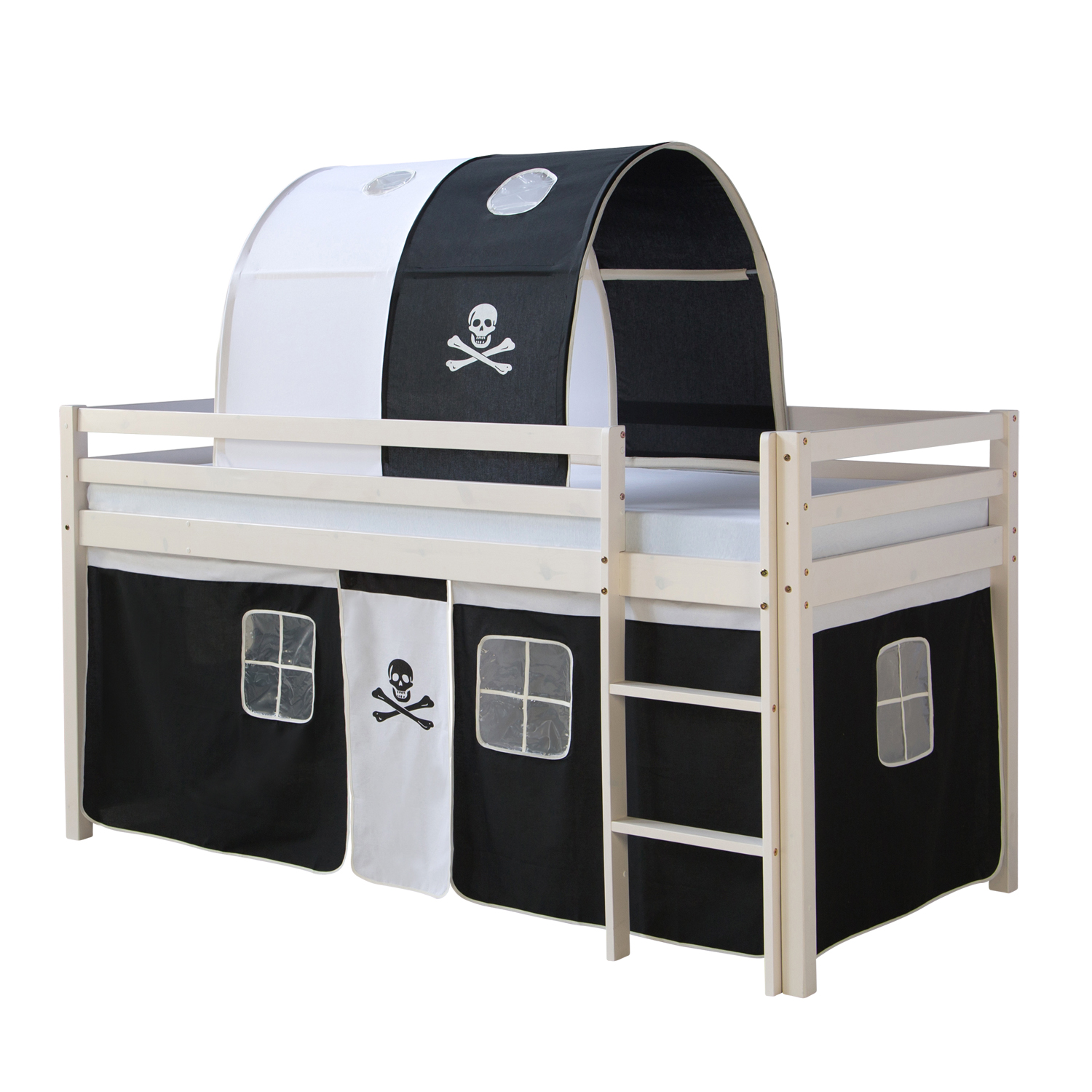 Tenda Da Letto A Soppalco Per Bambini - Antipolvere E Oscurante - Design Con Renne E Stelle - 1,15m - Foto 4