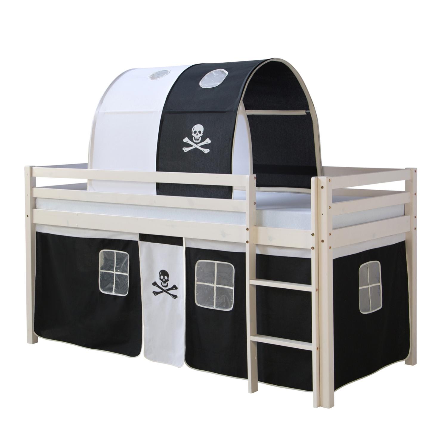 Tenda Da Letto A Soppalco Per Bambini - Antipolvere E Oscurante - Design Con Renne E Stelle - 1,15m - Foto 4