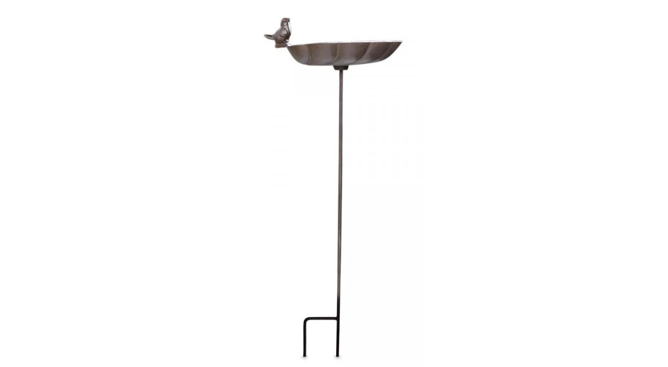 Abreuvoir Oiseau sur Pied Fonte Marron 29x26x81cm | Leroy Merlin