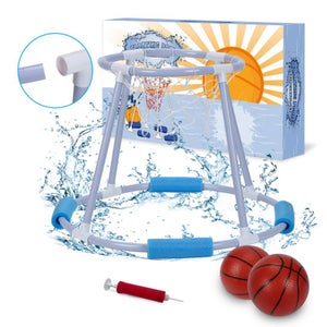Jeu Gonflable De Lancer D'anneaux Pour Piscine - Avec 6 Anneaux Et Pompe à Main - PVC Résistant, Couleurs Vives - Idéal Pour été, Plage, Fêtes, Famille