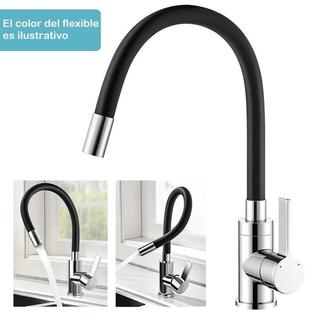 Llave de cocina con manguera hot sale