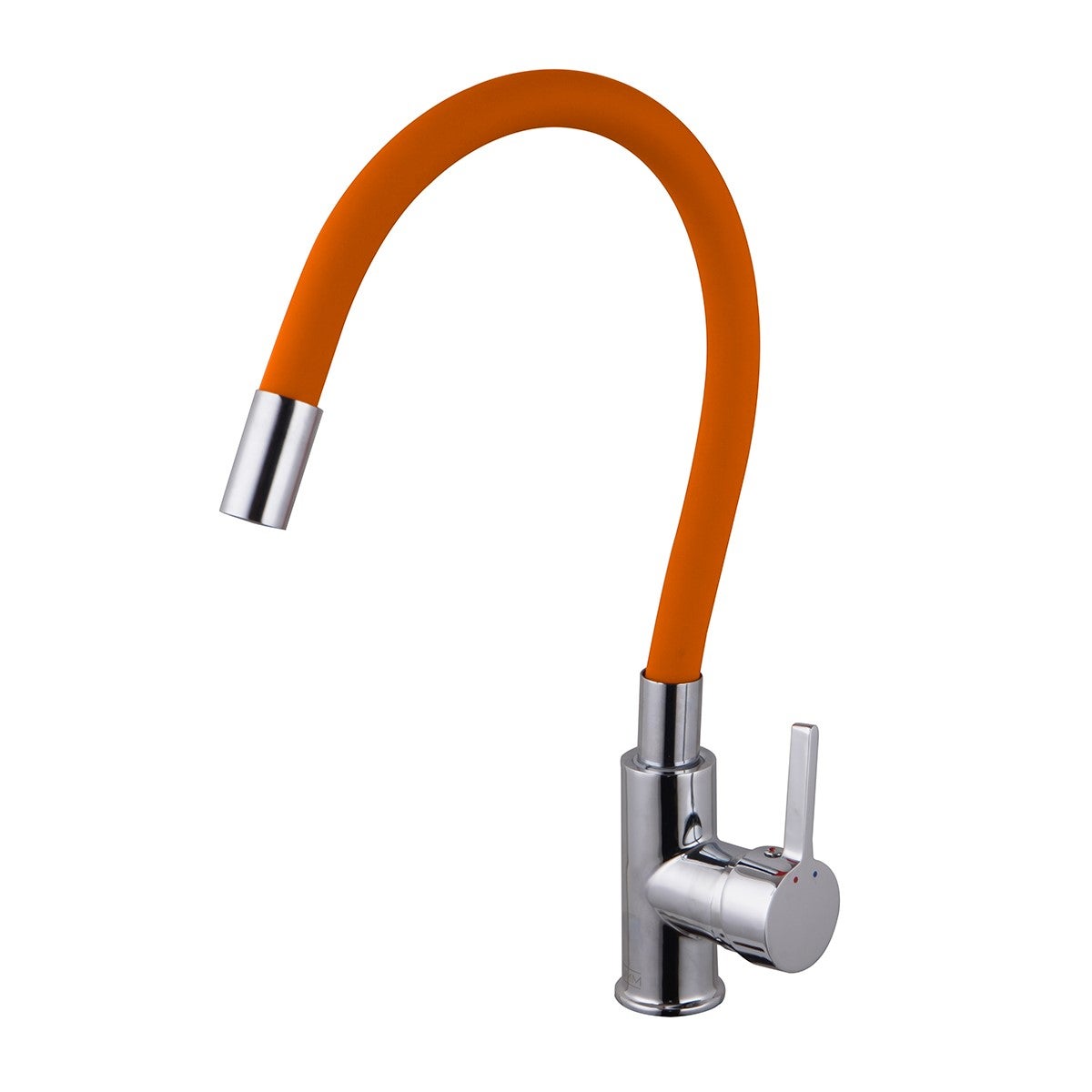 Grifo de Cocina de manguera de silicona Flexible 360º. Naranja