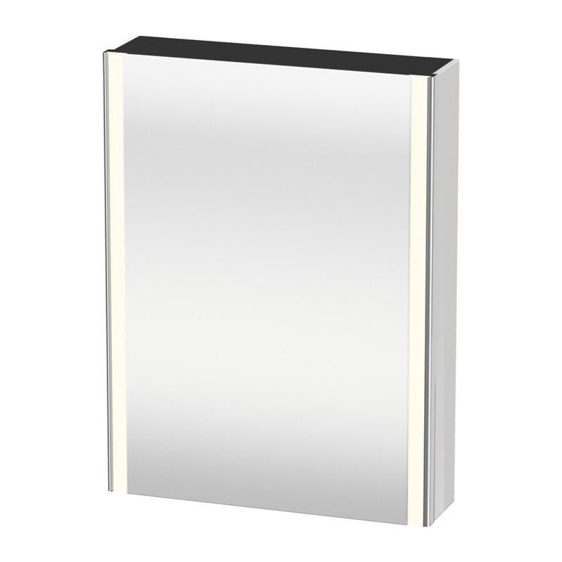 Armadio A Specchio Vienna In Alluminio Con Luce LED, Ante A Specchio Effetto 3D, Pronto Da Montare, 60x60 Cm, HAPA Design